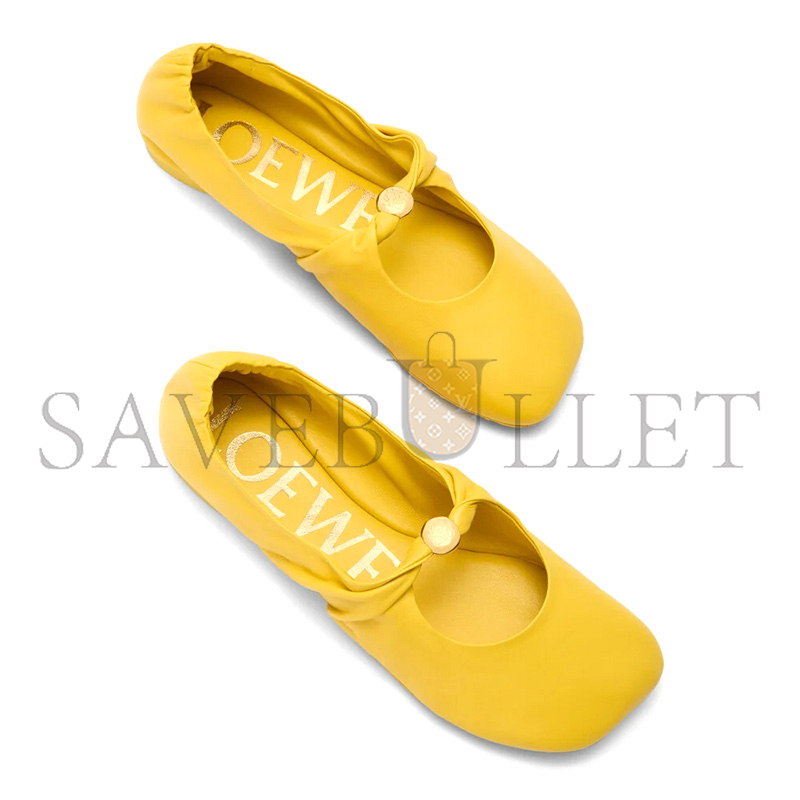 LOEWE PEBBLE SOFT BALLERINA IN NAPPA LAMBSKIN L815466X46 LOEWE PEBBLE SOFT BALLERINA IN NAPPA LAMBSKIN L815466X46